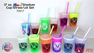 17 oz Mood Stadium CupStrawLid Set 70917 [upl. by Kerat]