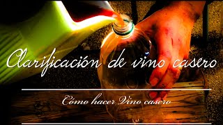 Como clarificar el vino casero con clara de huevo [upl. by Omixam]