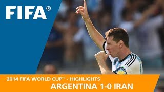 Argentina v Iran  2014 FIFA World Cup  Match Highlights [upl. by Nicola]