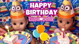 Luvabella and Luvabeau celebrate their 1st BIRTHDAY babies birthday party [upl. by Jermain]