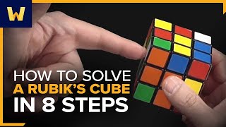 How to Solve a Rubiks Cube in 8 Steps  The Math of Games and Puzzles [upl. by Jacobine]