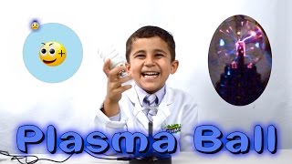 Kid Science  Plasma Ball  The Science of Plasma and how a Plasma ball works [upl. by Ebbarta]