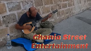 CHANIA STREET ENTERTAINMENT  CRETE  GREECE  WALKVLOG MEDIA [upl. by Allevon]