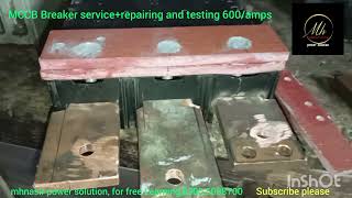 MCCB Breaker service repairing and testing 600amps [upl. by Rockwood]