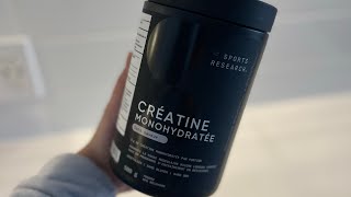 Sports Research Creatine Monohydrate  My Honest Review [upl. by Niai261]