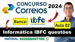 Concurso Correios 2024  Banca IBFC  Informática IBFC questões  Noções de Informática 2024 IBFC [upl. by Veda658]