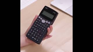 Deli Scientific Calculator  2 Line LED Display  Fractional Arithmetic Function  WD100MS [upl. by Sumerlin154]