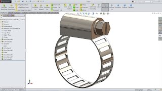 Solidworks tutorial Hose Clamp [upl. by Weil758]