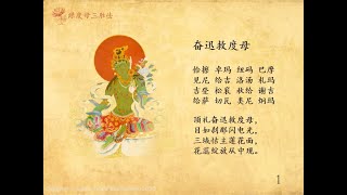 《二十一度母礼赞文》：喇嘛丹增桑波与阿尼琼英卓玛唱诵 21 Praises to Tara Chanted by Lama Tenzin Sangpo and Ani Choying Drolma [upl. by Nivag]