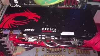 Msi Gtx 970 backplate installation [upl. by Imelda536]