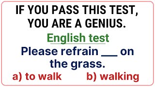 English Grammar Test 🌟 If you pass this test you are a genius [upl. by Atekehs]