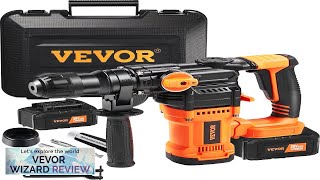 VEVOR Rotary Hammer Drill Cordless Drills 1quot 3 Modes SDSPlus Chipping Hammers Review [upl. by Atineg]