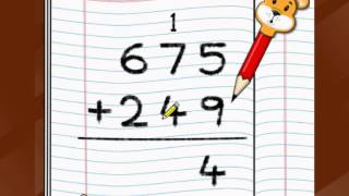 Maths  Add three digit numbers  English [upl. by Lahcim]