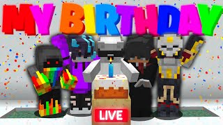 LIVE  Fakepixel Skyblock  1 Billion Items Worth Of Giveaways  Birthday Stream NEX GAMING [upl. by Ahilam]