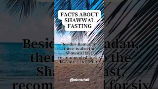 Facts About 6Day Shawwal Fasting  A Years Worth of Rewardsquot [upl. by Eolc325]