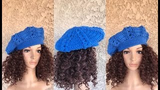 How to Crochet Beret Hat Pattern 663│by ThePatternFamily [upl. by Hartzell]