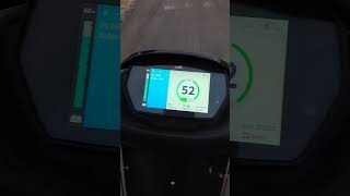 TVs electric scooter eco top speed test vairalshorts tvsiqubeelectric [upl. by Noerb829]