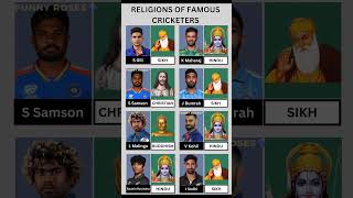 Famous Cricketers and their religions cricketshorts cricknews cricketgame crickethighlights [upl. by Richter]