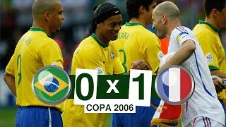 JOGO HISTÓRICO  Brasil 0 x 1 França  1080p HD  Copa do Mundo 2006 SHOW DE ZIDANE [upl. by Osborn]