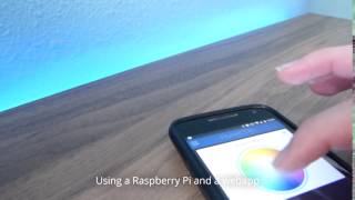 HomeCTRL RGB LED strip control by a Raspberry Pi and smartphone [upl. by Johan]