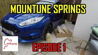 FIESTA ST Mountune springs fitted and driven nurburgring prep [upl. by Laurita]