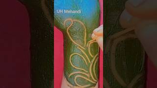 Dhago se bandha song ❤️ Mehndi ki design simple front hand shorts mehndi uhmehandi [upl. by Akeinahs]