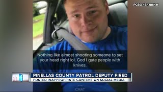 Pinellas Co Deputy fired after inappropriate content on social media [upl. by Adianes]