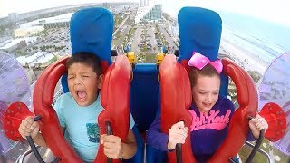 KIDS  Siblings 1  Funny Slingshot Ride Compilation [upl. by Tilla222]