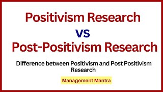 Difference between Positivism and Post Positivism Positivism and PostPositivism in Research NET [upl. by Dhruv218]