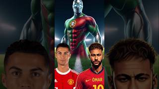 Guess the superhero Footballer jersey for ronaldo and mbappe and messi goat shorts football [upl. by Asiole]