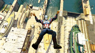 GTA V  Ragdolls And Fails Compilation V35  Captain America Crazy Mixed Ragdolls [upl. by Croteau]