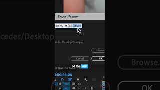 How to Export a Still Frame From Premiere Pro [upl. by Asserrac]