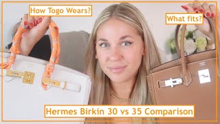 Hermes Birkin 30 vs 35 Comparison [upl. by Anne-Corinne]