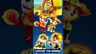 Super Marshall vs Yellow Skye vs Rubble vs Jet Rubble pawpatrol tileshop shorts [upl. by Apostles]