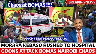 CHAOS at BOMAS🚨 MORARA KEBASO RUSHED to HOSPITAL after GOONS ATTACK BOMAS INJURING his HEAD😭 [upl. by Rianon]