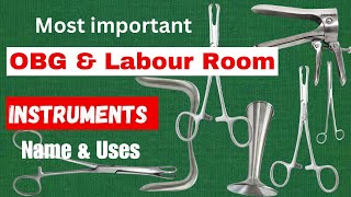 Instruments used in gynac OPD and labour room  OBG instrument  nursing video [upl. by Aisat]