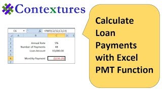 How to Calculate Loan Payments with Excel PMT Function [upl. by Chester]