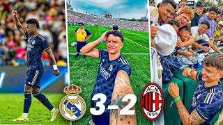 ¡DEBUT Y REMONTADA😱 El Real Madrid  Milan desde el ESTADIO en LOS ÁNGELES [upl. by Pisarik]