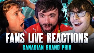 Fans Live Reactions to the 2024 Canadian Grand Prix [upl. by Anneyehc455]