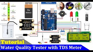 how to make TDS Meter using Temperature and TDS Sensor  Arduino Water Quality Tester [upl. by Rehpotsirhk721]