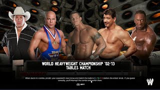 WWE 2K24 FULL MATCH — Elimination Tables Match — World Title Match [upl. by Suitangi242]