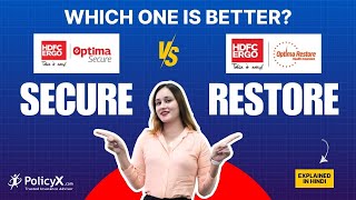 HDFC ERGO Optima Secure VS Optima Restore  Which one is Better Health Insurance Comparison PolicyX [upl. by Nonnair]