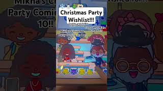 Christmas Party Wishlist🫶🏻🎄 tocaboca aesthetic tocalifeworld [upl. by Aitnauq]