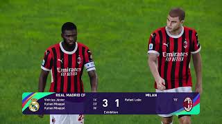 Real Madrid vs AC Milan Efootball Pes 21 Gameplay On PC  Gameplay Part3 [upl. by Adihsaar]