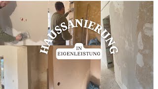 Krankenlager  Spachteln bis zum Umfallen  Haussanierung in Eigenleistung🏡🧱👷‍♂️ [upl. by Lorin875]