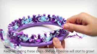 How to weave a beanie with the Threadz loom [upl. by Noiek341]