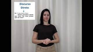 Discurso Direto e Indireto em Libras [upl. by Atiz]