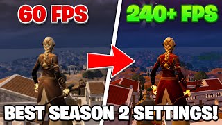 Chapter 5 Season 2 Settings Guide FPS BOOST COLORBLIND SETTINGS  MORE😍 [upl. by Sartin]