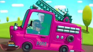 Wheels On The Firetruck and Fun Preschool Song for Babies [upl. by Aerdied]