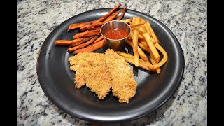 How to Make Crispy Chicken Fingers amp Perfectly Golden French Fries  Easy Homemade Recipe [upl. by Nogem]